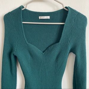 Abercrombie sweetheart sweater bodysuit